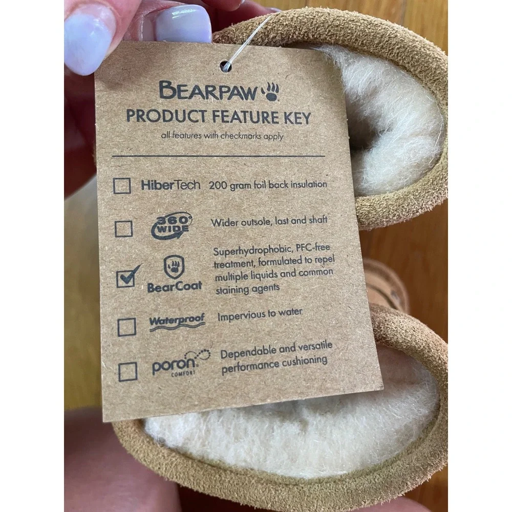 Bearpaw Elle Toddler Zipper Hickory Suede Wool Blend Winter Boots‎ Size 7T NEW